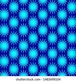 many cyan blast on blue background simple pattern design
