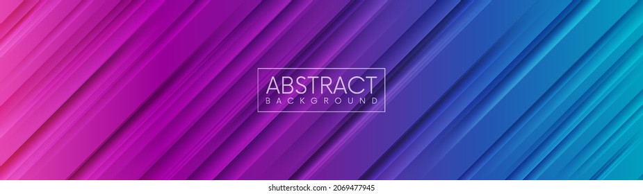 Many diagonal sharp lines in pink and blue neon colors. Random transparent overlapped lines. Abstract futuristic vector backgound