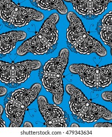 Many different butterflies.Decorative Background with butterflies