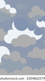 Many different types of clouds can be seen in the vast sky