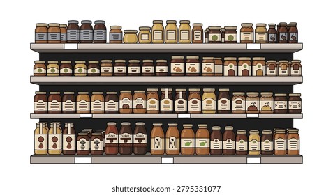 Many different whiskey bottles on shelf