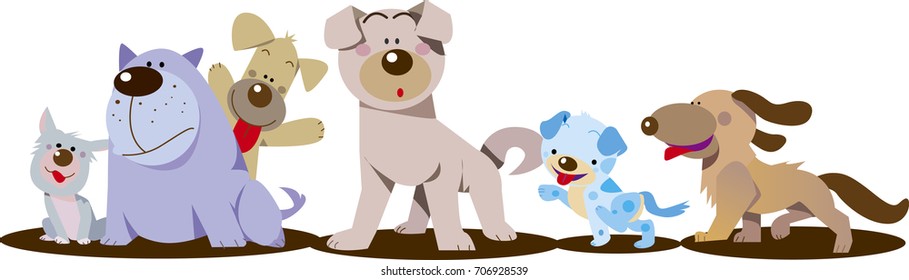 Many dogs