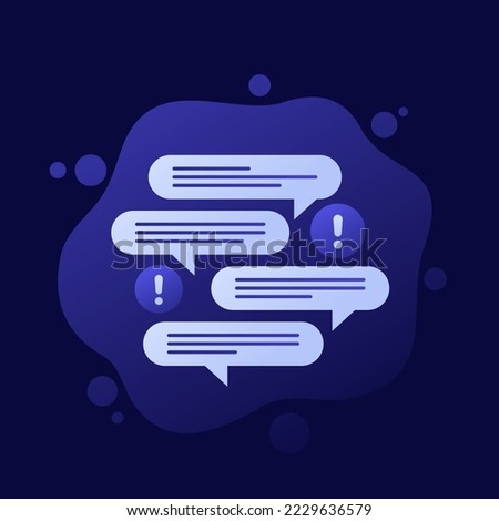 too many emails, messages icon, vector design