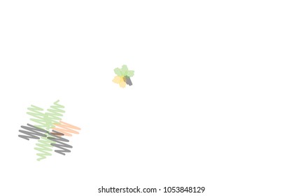 Many Embroidered Blue, Pink, Yellow and Blue Flowers of Different Size on White Background