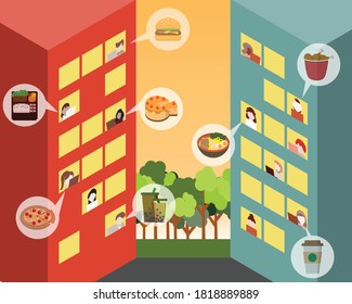 muchos empleados sienten hambre en el vector de trabajo