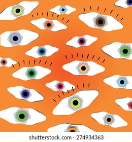 many eyes background 