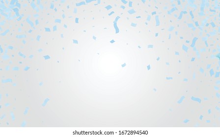 Many Falling Colorful Tiny Confetti And Ribbon On Transparent Background for party or festival
