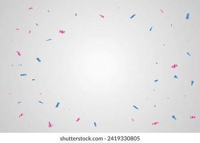 Muchos De Los Pequeños Y Coloridos Confetti Y Estrella Se Aislaron Sobre Un Fondo Blanco. Ilustración vectorial. multicolor