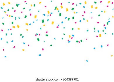 Golden Blue Green Purple Confetti Vector Stock Vector (Royalty Free ...