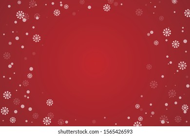 Many falling snowflake. Christmas Banner.  Festive New Year & Celebration Background. Vector