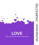 Many flying hearts. Simple design. Hearts love background. Vector background