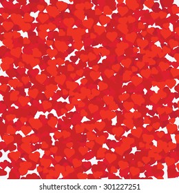 Many Flying Hearts. Vector Background.