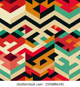 many forms fashion fabric design. Diagonal ikat stripes. Zigzag pattern seamless.Geometric chevron abstract illustration.
Tribal ethnic vector texture.