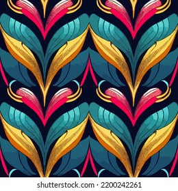many forms fashion fabric design. Diagonal ikat stripes. Zigzag pattern seamless.Geometric chevron abstract illustration.
Tribal ethnic vector texture.
