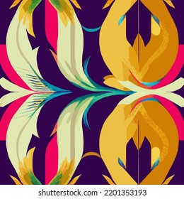 many forms fashion fabric design. Diagonal ikat stripes. Zigzag pattern seamless.Geometric chevron abstract illustration.
Tribal ethnic vector texture.