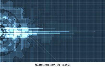many gears Concept for New Technology Corporate Business & development background