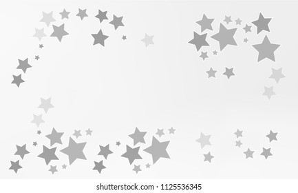 Many Grey Stars on Light Grey Gradient Background