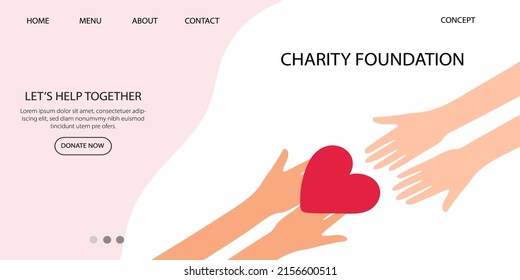 Many hands with hearts. Charity and donation concept concept. Non-profit organizations and humanitarian aid visualization.