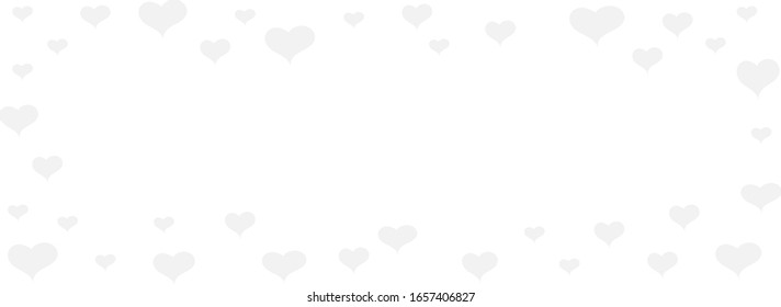 Many hearts for the design of cards for Valentine's Day. Template design with place for text, modern style for lovers on the wedding day.