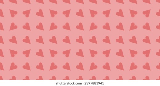 Many hearts on pink background. Pattern for Valentine's Day