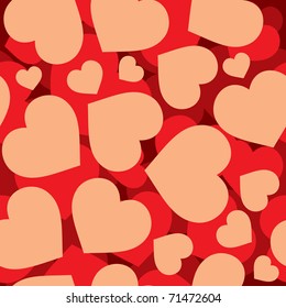 many hearts pattern for wrapping paper