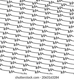 Many horizontal lines simulate the pulse.