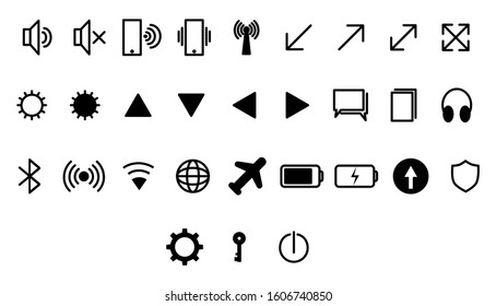 Many icons about communication.