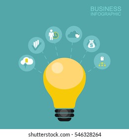 many ideas.Vector design for infographic. Template for diagram, graph, presentation and round chart.