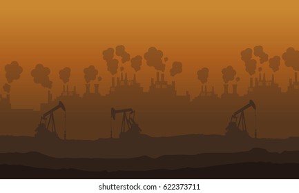 Many industry and many issue pollution