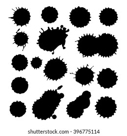 Many ink blots - they look like bubbles for messages. It can also be just a paper from school with blots. The picture is so classy, only two colors are used: black and white so it's a cool contrast. 