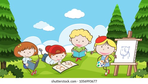 Family Tree Pictures Little Child His Stock Vector (Royalty Free) 334317098