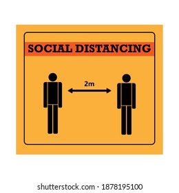 many kinds of coronavirus social distance warning template