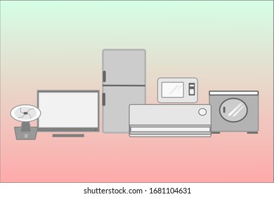 many kinds of home eiectrical appliances