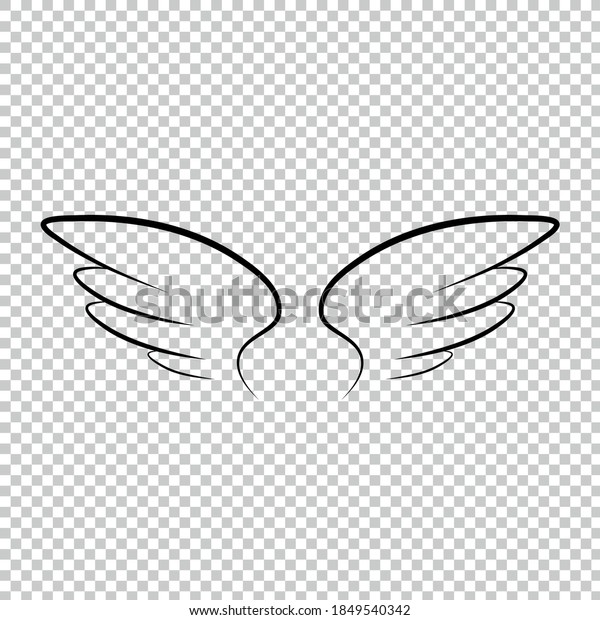 様々な種類の翼の漫画イラスト 天使 天使の翼 羽の翼 天使 Goodness Vectorイラスト アイコン のベクター画像素材 ロイヤリティフリー