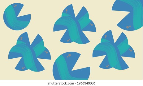 Many Leaves Lotus Leaf Vector