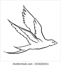 Many of the line art bird pictures