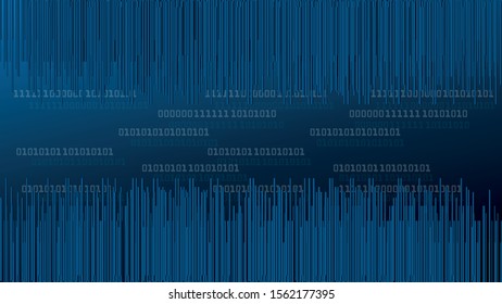 Many lines and numbers, multimedia and technology, background