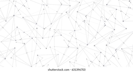 Many lines and points. Abstract background, geometry wallpaper, vector design 