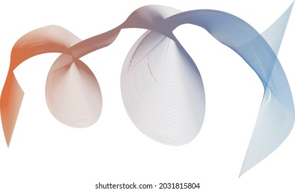 many lines wave vector color gradient