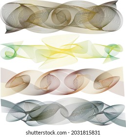 many lines wave vector color gradient