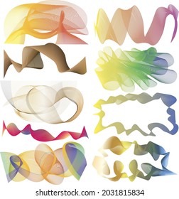 many lines wave vector color gradient
