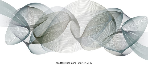 gradiente de colores de vectores de onda de muchas líneas