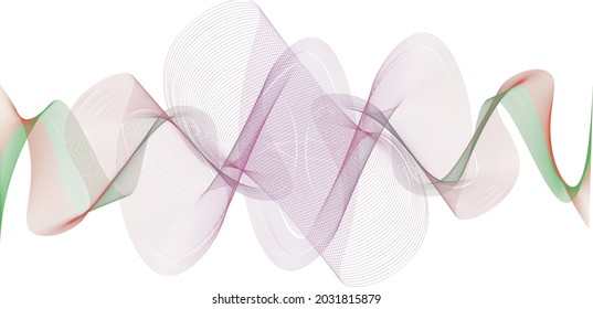 many lines wave vector color gradient