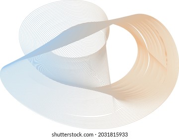 many lines wave vector color gradient