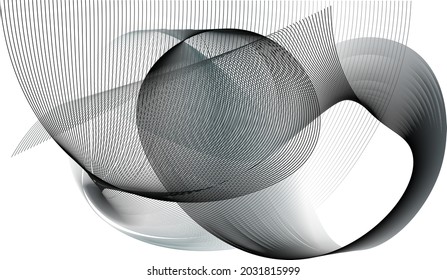 many lines wave vector color gradient