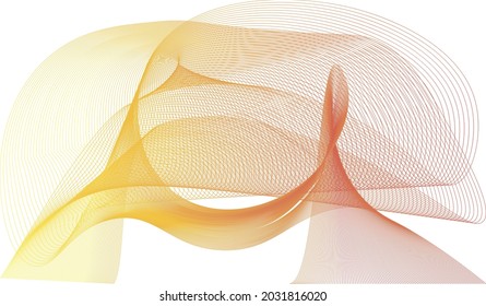 many lines wave vector color gradient