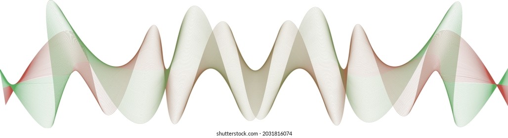 many lines wave vector color gradient