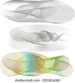 many lines wave vector color gradient