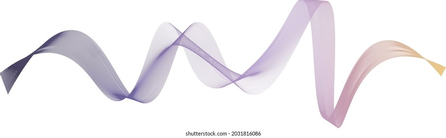 many lines wave vector color gradient