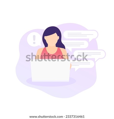too many messages or emails vector illustration